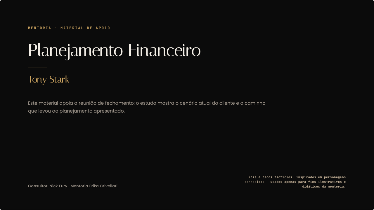 Slide 1 do exemplo de planejamento